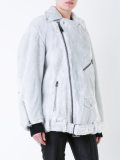 lace up biker jacket