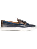 contrast sole loafers 