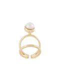 pearl detail knuckle ring