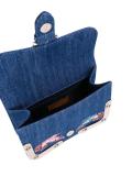 embroidered bird shoulder bag