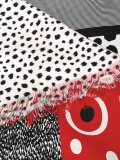 dotted print scarf