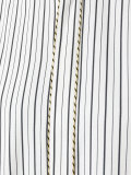 elongated back striped shirt