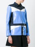 colour block military jacket 
