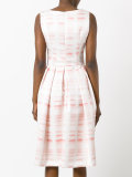 pleated flared dress