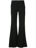 front flap flared trousers 