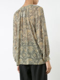 floral print blouse 