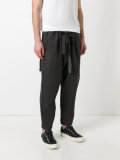 twill cropped trousers