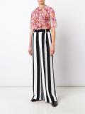 ruffled front shortsleeved blouse