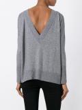 V-back knitted jumper