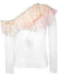 ruffle trim top