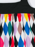 geometric print dress