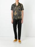 palms print shortsleeved shirt