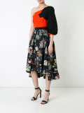 colour block one sleeve top