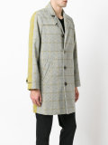 plaid midi coat