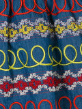 swirly patterned skirt