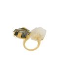 citrine strass ring