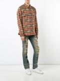 geometric striped shirt