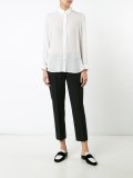 crepe polka dot shirt