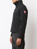 cropped funnel neck jacket