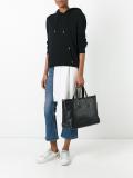 contrast trim tote