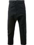 dropped crotch cropped jeans