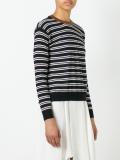 striped open back jumper