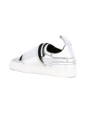 metallic slip-on sneakers