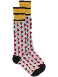 dot printed socks