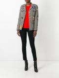multi patch military jacket 