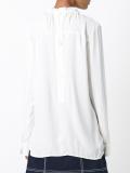 ruffle collar crepe blouse