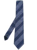 stitched diagonal stripe tie