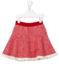flared woven skirt