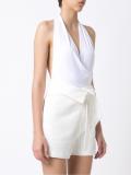 V neck bodysuit