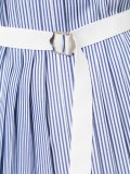 pinstriped pleated shirt