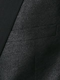 metallic notched lapel blazer