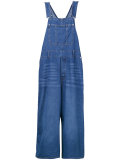 denim lace-up dungarees