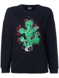 embellished cactus sweatshirt