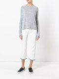crew neck jersey top