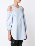 'Cold Shoulder'长款上衣