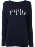 lipstick intarsia jumper