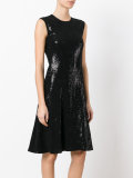 Abito sequin flared dress