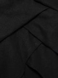 draped panel midi dress
