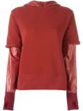 layered effect hoodie