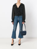 Gancio flap shoulder bag