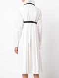 strap pleated dress