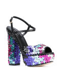 star sequin-embellished sandals