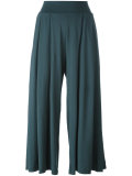 pleat cropped trousers