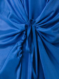 tied draped front dress
