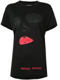 face print T-shirt