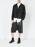 striped drop crotch shorts